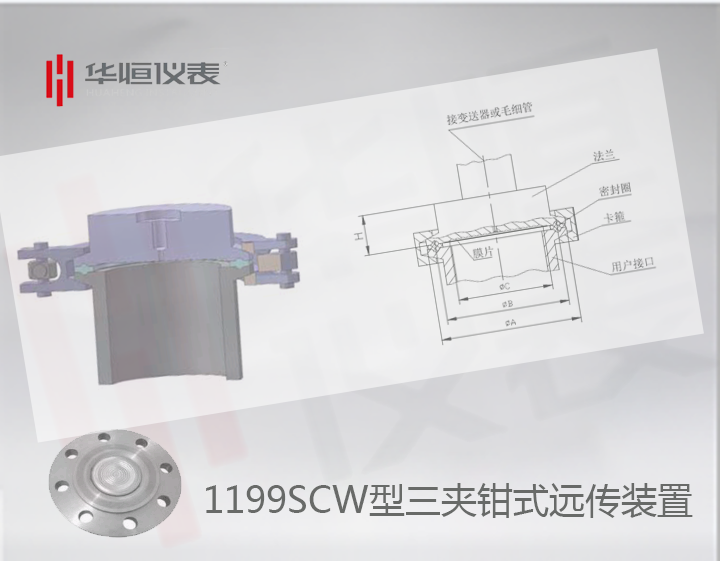 1199SCW型三夹钳远传装置|远传式液位变送器|远传传感器