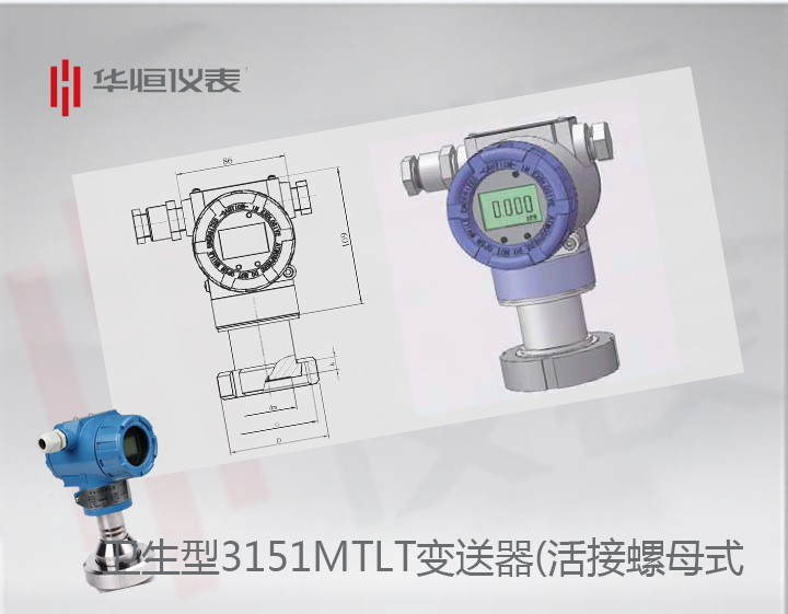 卫生型3151MTLT液位变送器选型介绍_活接螺母式液位变送器规格说明