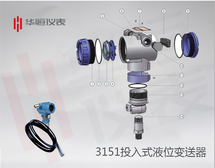 3151智能型插入筒压力变送器_直装远传式单法兰压力变送器_扩散硅式压力变送器